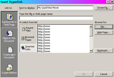 [Picture showing hyperlink options]
