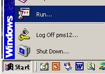 [Picture of "Start/Run functions]