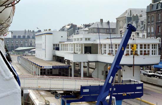 dieppe terminal from ferry