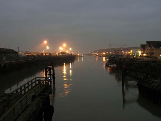 empty harbour Newhaven Harbour