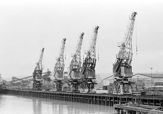 [Newhaven Harbour North Quay  Cranes]