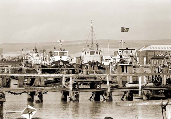 fishingboats Newhaven Harbour