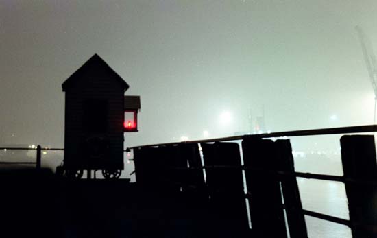 foggy hut01 Newhaven Harbour