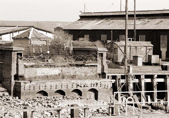 remains of bridge Newhaven Harbour