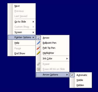[Keep the arrow visible in XP]